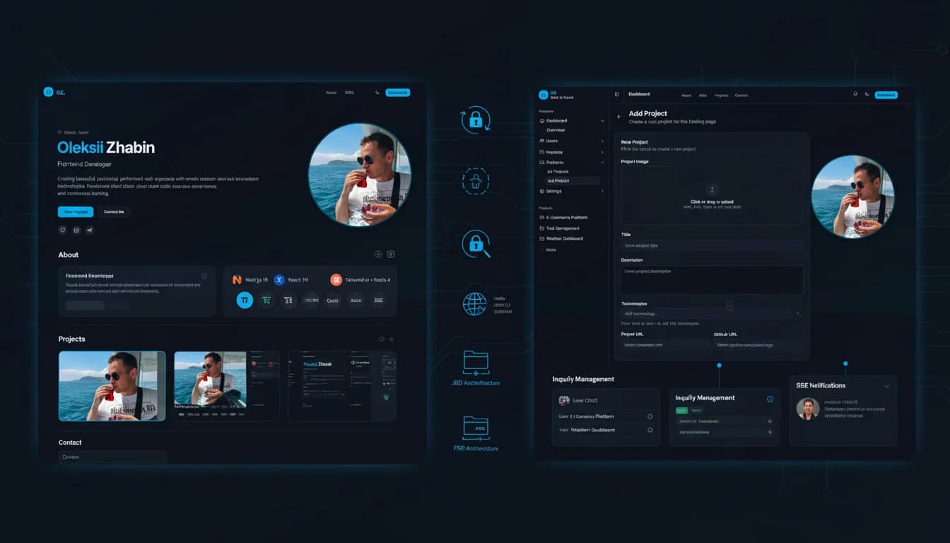 Personal Portfolio & Admin Dashboard